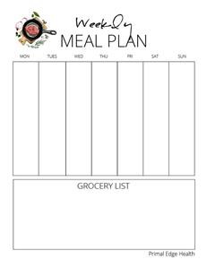 Keto Weekly Meal Plan With Shopping List